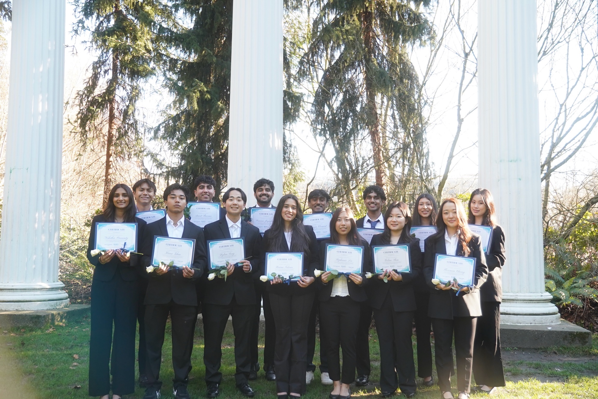 The founding Alpha class of Kappa Theta Pi at the University of Washington
